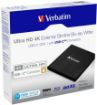 Obrázek VERBATIM externí mechanika Ultra HD 4K Blu-ray External Slimline Writer (USB 3.1, USB-C) + zdarma 25GB médium