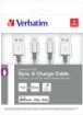 Obrázek VERBATIM kabel Lightning Cable Sync & Charge 100cm (Silver) + Verbatim Lightning Cable Sync & Charge 30cm (Silver)