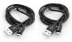 Obrázek VERBATIM kabel Micro B USB Cable Sync & Charge 100cm (Black) + Verbatim Micro B USB Cable Sync & Charge 100cm (Black)