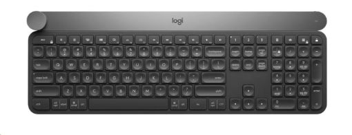 Obrázek Logitech Keyboard Craft, membránová, bezdrátová klávesnice, ovládací kolečko, EN