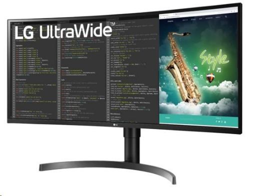 Obrázek LG MT VA LCD LED 35" 35WN75C - VA panel, 3440x1440, 2xHDMI, DP, USB-C, repro, zakriven, vysk stavitelny