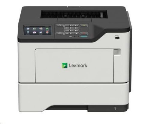 Obrázek LEXMARK ČB tiskárna MS622de A4, 47ppm, 1024MB, LCD, duplex, USB 2.0, LAN