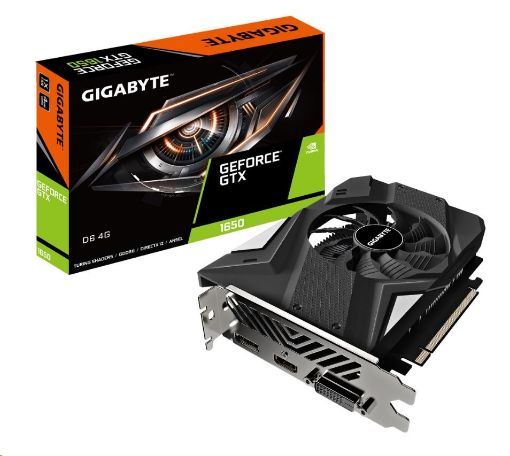 Obrázek GIGABYTE VGA NVIDIA GeForce GTX 1650 D6 4G, GTX 1650, 4GB GDDR6, 1xDP, 1xHDMI, 1xDVI