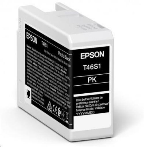 Obrázek EPSON ink Singlepack Photo Black T46S1 UltraChrome Pro 10 ink 25ml