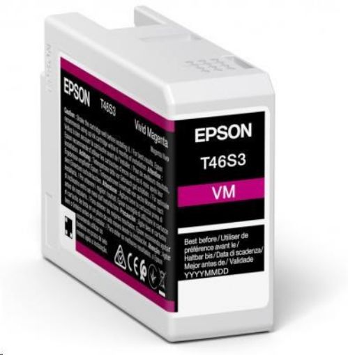 Obrázek EPSON ink Singlepack Vivid Magenta T46S3 UltraChrome Pro 10 ink 25ml