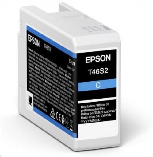 Obrázek EPSON ink Singlepack Cyan T46S2 UltraChrome Pro 10 ink 25ml