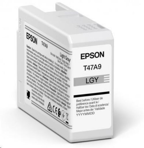 Obrázek EPSON ink Singlepack Light Gray T47A9 UltraChrome Pro 10 ink 50ml