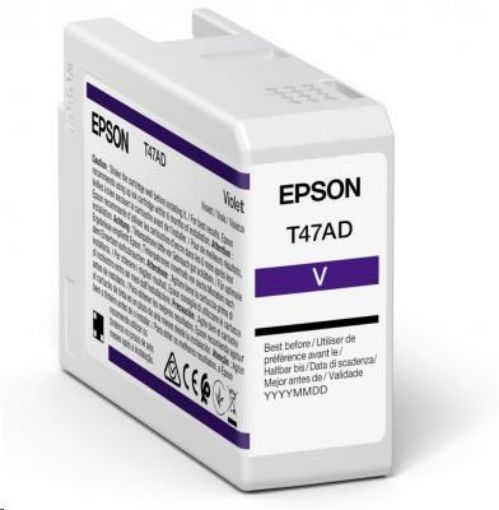 Obrázek EPSON ink Singlepack Violet T47AD UltraChrome Pro 10 ink 50ml