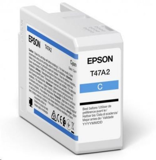 Obrázek EPSON ink Singlepack Cyan T47A2 UltraChrome Pro 10 ink 50ml