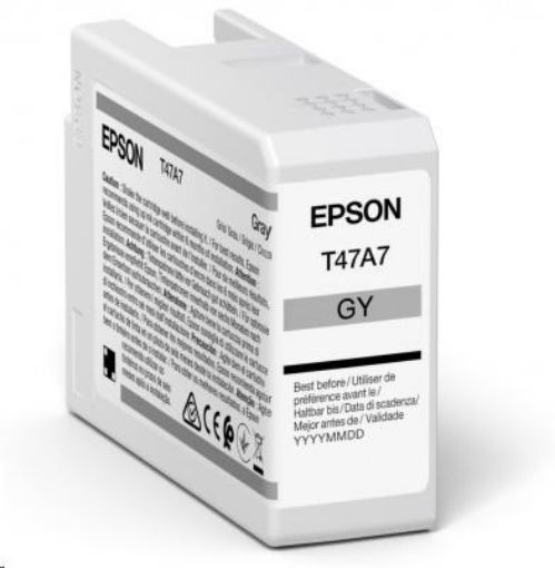 Obrázek EPSON ink Singlepack Gray T47A7 UltraChrome Pro 10 ink 50ml