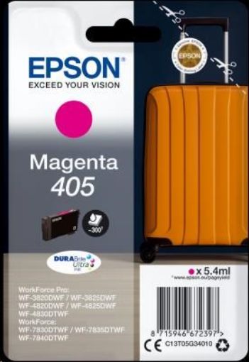 Obrázek EPSON ink Singlepack Magenta 405 Durabrite Ultra