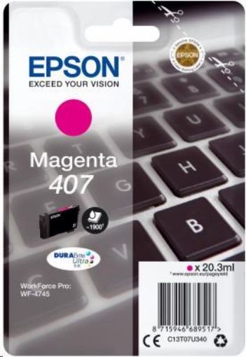 Obrázek EPSON Ink bar WF-4745 Series Ink Cartridge "Klávesnice" L Magenta 1900 str. (20,3 ml)