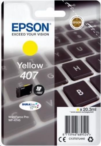 Obrázek EPSON Ink bar WF-4745 Series Ink Cartridge "Klávesnice" L Yellow 1900 str. (20,3 ml)