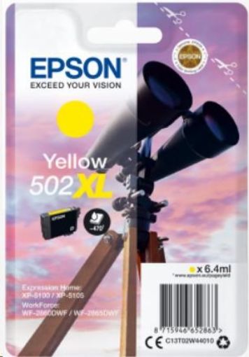 Obrázek EPSON ink bar Singlepack "Dalekohled" Yellow 502XL Ink