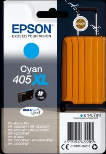 Obrázek EPSON ink Singlepack Cyan 405XL Durabrite Ultra