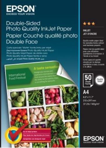 Obrázek EPSON Paper A4 - Double-Sided Photo Quality Inkjet Paper A4 50 Sheets