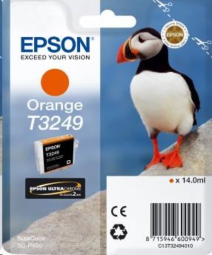 Obrázek EPSON ink bar T3249 "Puffin" Orange pro SC-P400