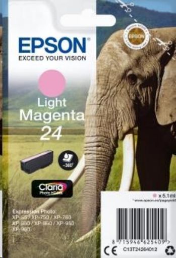 Obrázek EPSON ink bar Singlepack "Slon" Light Magenta 24 Claria Photo HD Ink