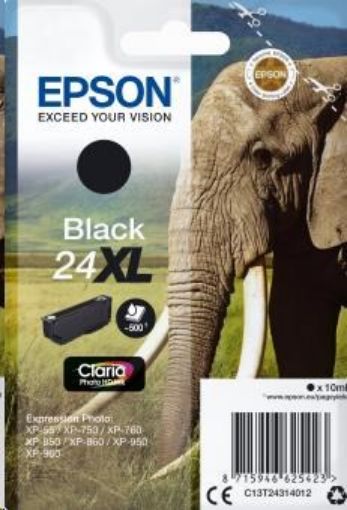 Obrázek EPSON ink čer Singlepack "Slon" Black 24XL Claria Photo HD Ink