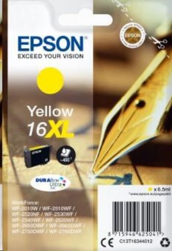 Obrázek EPSON ink bar Singlepack "Pero" Yellow 16XL DURABrite Ultra Ink