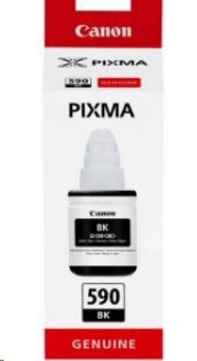 Obrázek Canon BJ INK GI-590 BK (Black Ink Bottle)  135ml  6000str.