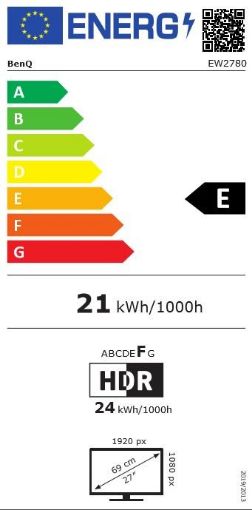 Obrázek BENQ MT EW2780 27",IPS,1920x1080,250 nits,1000:1,5ms GTG,HDMI,repro,VESA,cable:HDMI,Glossy Black