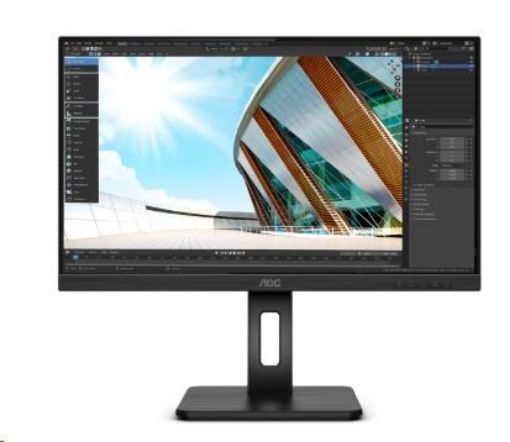 Obrázek AOC MT IPS LCD WLED 27" 27P2C - IPS panel, 1920x1080, HDMI, DP, USB-C, repro, pivot