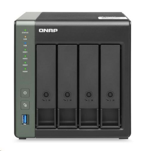 Obrázek QNAP TS-431X3-4G (4C/Cortex A15/1,7GHz/4GBRAM/4xSATA/1xSFP+/1x2,5GbE/1xGbE/3xUSB3.0)