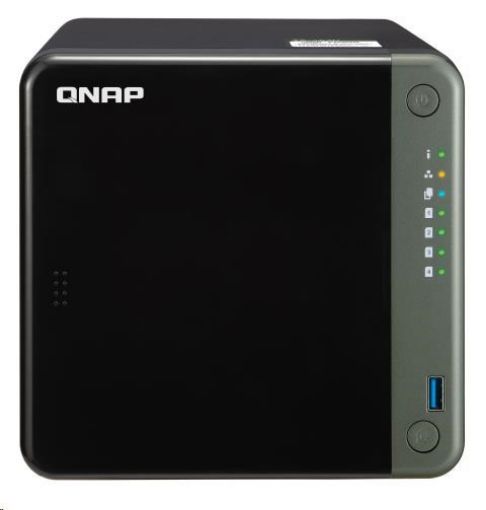 Obrázek QNAP TS-453D-8G (4C/Celeron J4125/2,0-2,7GHz/8GBRAM/4xSATA/2x2,5GbE/3xUSB2.0/2xUSB3.2/1xPCIe/1xHDMI)