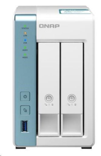 Obrázek QNAP TS-231K (4C/AL-214/1,7GHz/1GBRAM/2xSATA/2xGbE/3xUSB3.2)