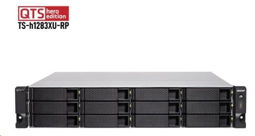 Obrázek QNAP TS-h1283XU-RP-E2236-32G (6C/Xeon E-22236/3,4-4,8GHz/32GBRAM/12xSATA/4xGbE/2x10GbE/2xSFP+/6xUSB3.1/4xPCIe/RP)