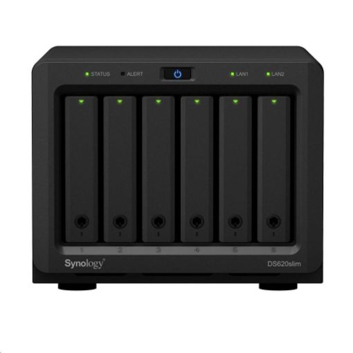 Obrázek Synology DS620slim DiskStation (2C/CeleronJ3355/2-2,5GHz/2GBRAM/6xSATA/2xUSB3.0/2xGbE)