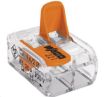 Obrázek CONRAD Kabelová svorka WAGO 221-412 pro kabel o rozměru 0.14-4 mm2, pólů 2, 1 ks, transparentní, oranžová