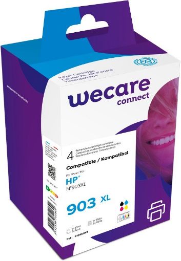 Obrázek WECARE ARMOR cartridge pro HP Officejet Pro 6960, 6961, 6962, 6963, 6964 (3HZ51AE), černá/black+1C+1M+1Y/HC, 1x30/3x12ml