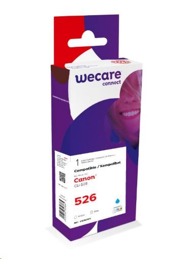 Obrázek WECARE ARMOR cartridge pro Canon Pixma IP4850, MG5150, MG5250, MG6150, MG8150 (CLi526C), modrá/cyan, 10,5ml, 670 str