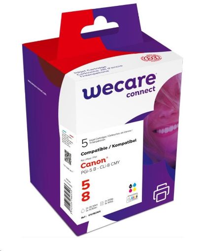 Obrázek WECARE ARMOR cartridge pro CANON iP 4200/4300, MP500/600 2xB+C+M+Y multipack (PGi5/CLi8CMY) 2x29/3x16ml