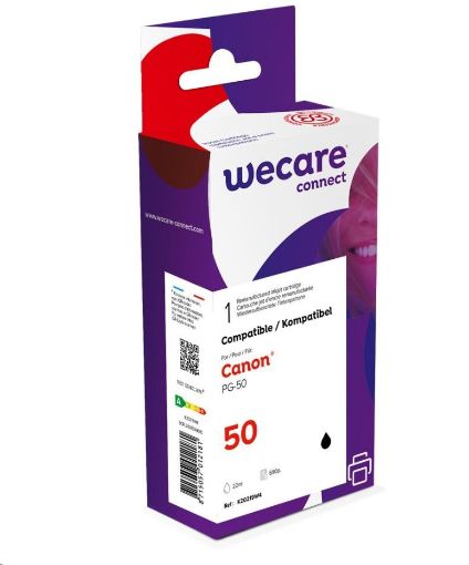 Obrázek WECARE ARMOR cartridge pro CANON Pixma iP 2200, MP150, MP460, MX310 Black (PG-50) černá/black 22ml, 610 str