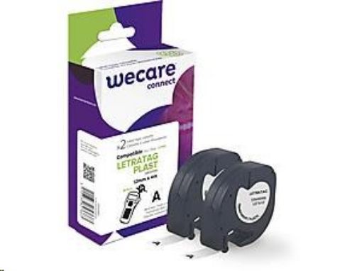 Obrázek WECARE ARMOR páska pro DYMO S0721530, černá/průhledná, 2 mm x 12mm x 4m
