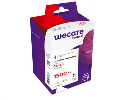 Obrázek WECARE ARMOR cartridge pro CANON, MAXIFY MB2050/2350/2750 Black+C+M+Y (PGI1500XG) 1x48ml + 3x17ml