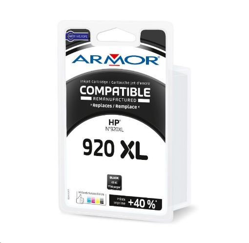 Obrázek ARMOR cartridge pro HP Officejet 6000, 6500, černý,48ml.(CD975AE)