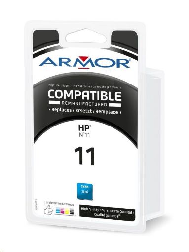 Obrázek ARMOR cartridge pro HP Officejet 9110/9120/9130 cyan / modrá (C4836A) 28ml, 2350 stran