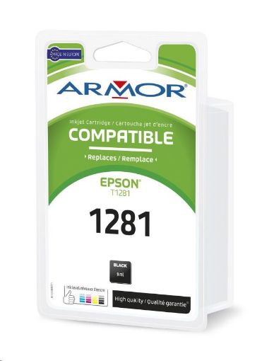 Obrázek ARMOR cartridge pro EPSON Stylus S22, SX125 Black (T128140) 9 ml