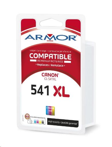 Obrázek ARMOR cartridge pro CANON Pixma MG2150, MG3150 ink level (PG541XL) 3 colors 16ml