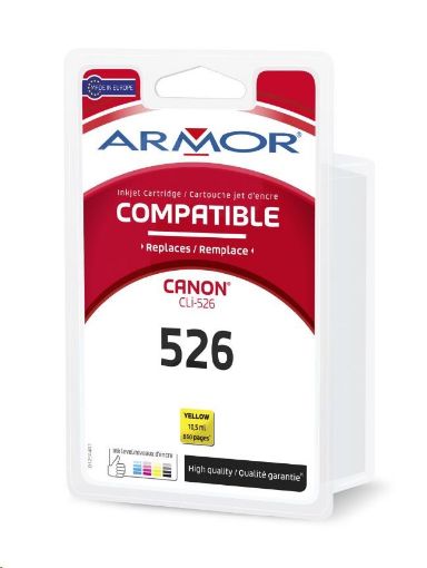 Obrázek ARMOR cartridge pro CANON iP 4850 Yellow s čipem (CLI526Y) 10,5ml