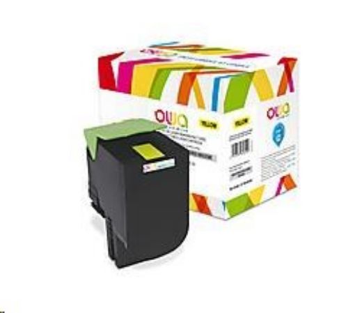 Obrázek OWA Armor toner pro LEXMARK CX410, 510, 3000 Stran, 80C2HY0 žlutá/yellow