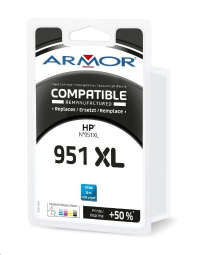 Obrázek ARMOR cartridge pro HP OJ 8100/8600, Cyan (CN046AE)