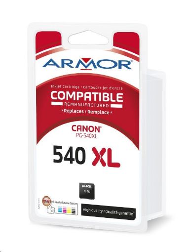 Obrázek ARMOR cartridge pro CANON Pixma MG2150, MG3150 ink level (PG540XL) Black 23ml