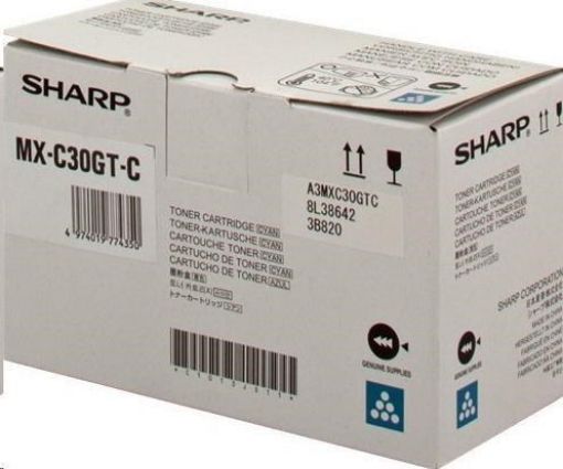 Obrázek Sharp cartridge toner cyan (6.000 kópií) MX-C250FE, C300WE, C300PE