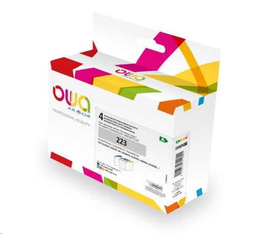 Obrázek OWA ARMOR cartridge pro BROTHER PACK4 REMAN. LC223, 12ml/3x6ml/535p/3x600p, LC223 VAL BP, černá/black+1C+1M+1Y