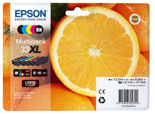 Obrázek EPSON Multipack 5-colours pomeranč 33XL Claria Premium Ink